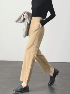 HIPPIE MISS | Hippie Girl Style Khaki Color Dangling Slim Fit Harem Trousers