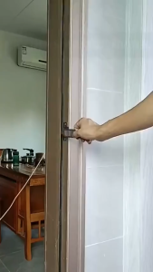 Stainless Steel Door Locks Anti-theft Door Stop Portable Safety Latch for Hotel Motel Dormitory