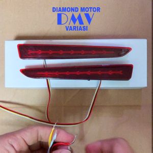 Mata Kucing Reflektor Lampu LED Bemper belakang Tipe B Raize Rocky 2021 2022 2023 2024 2025