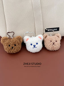 Adorable Plush Bear Doll Bag Charm Student Gift Best Friend Cartoon Toy Key Ring Soft Cuddly Bear Pendant for Fashion Accessories