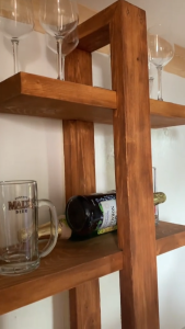 TWO (2) LAYERED ADJUSTABLE WALL-MOUNTED WOODEN SHELVES wall mounted shelf floating shelf wooden wall shelf solid wood shelf adjustable wall shelf floating wooden shelves wall organizer modern wall shelf rustic wooden shelf minimalist shelf scandinavian sh