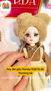 Búp bê cho bé gái bjd công chúa lớn 30cm có khớp loại to dễ thương đồ chơi baby VERDA