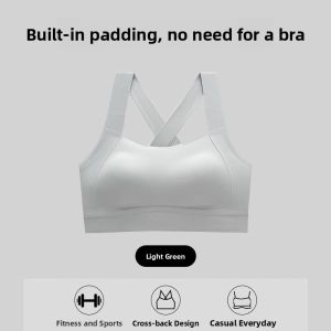 miiow | Wireless Sports Bra Womens Seamless Integrated Cup Anti Shock Running Fitness Beautiful Back Underwear Fixed Strap Design