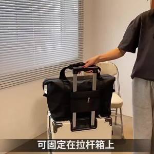 LUSUO | Hang-on Luggage Bag Trolley Compatible Large Capacity Lightweight Handbag