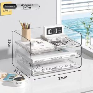 LUTUMEI | Transparent Stackable A4 Organizer Box