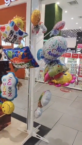 White Balloon display stand Party Event floor-standing Balloon tree Decoration support night market stall Tahan lama