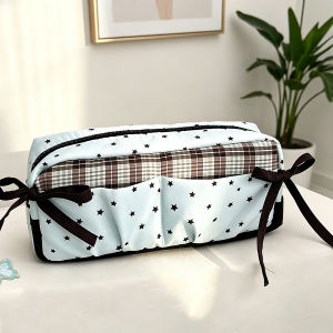 Korean Style Pencil Case INS Student Pencil Bag Large Capacity Stationery Storage Pouch Makeup Bag Girl Gift