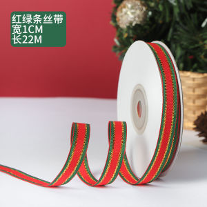 Christmas Decorative Ribbon Gift Packaging Floral Bouquet Ribbon Checkered Pattern Cake Sash Silk Ribbon Festive Accessories
