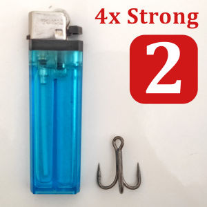 Mata Kail Treble Hook Hitam 6x 3x Strong Kait Jangkar Tripel Tebal Kuat Tahan Karat Untuk Memancing Pancing SOftlure Minnow