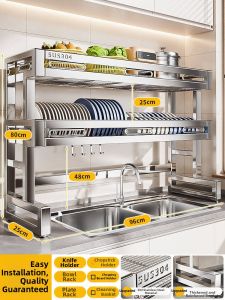 B&W | Stainless Steel 304 Kitchen Sink Storage Rack