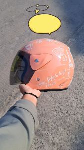 [BISA COD] Helm Evo Nuvo SNI Dewasa Motif Traveling Hitam Doff