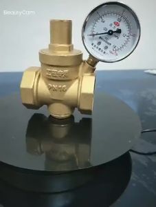 DN15/DN20 Brass Water Pressure Regulator Valve Adjustable Pressure Reducing Valve With Gauge Meter TAPH