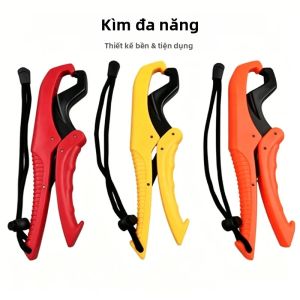 1 Dụng Cụ Kẹp Môi Cá Bằng Nhựa Nhẹ Có Dây Buộc Chống Ăn Mòn Dụng Cụ Câu Cá Bằng Một Tay Dành Cho Người Câu Cá