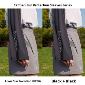 MiiOW | Cat Woman Summer New Sun Protection Sleeve Covers Womens UV Protection Ice Silk Cool Feeling Outdoor Sports Loose Sleeve Covers