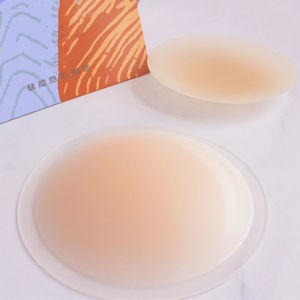 แผ่นเสริมหน้าอกแบบไม่หลุด ทรงกลม สวมใส่สบาย กันน้ำ สำหรับใส่ในบ้าน แผ่นเสริมหน้าอกแบบซิลิโคนเนื้อนุ่มสำหรับผู้หญิง