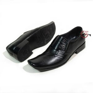 Sepatu Pantofel Pria Kulit High Quality Harga Terjangkau LG 076 HT - Model Masa Kini, Cocok untuk Kerja Kantoran dan Acara Formal Lainnya