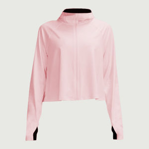 JUACTIVE Womens Hooded Sun Protection Clothing Ice Silk Cool Sensation Breathable Outdoor Running Long Sleeve Jacket