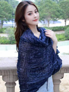 ขนาดใหญ่ขนาด Twisted แฟชั่นผ้าพันคอผ้าคลุมไหล่ผู้หญิงหลายฤดูกาลป้องกันแสงแดดการถ่ายภาพฤดูใบไม้ผลิฤดูร้อนฤดูหนาว