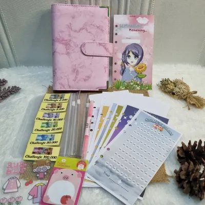 AMI HUMAIRA PAKET BINDER MENABUNG A6 TERMURAH 3ZIPLOK
