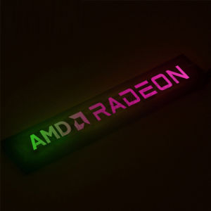 Computer Case GPU Side Panel RGB RTX AMD Graphics Card VGA Lightboard Backplate 5V 3Pin ARGB M/B AURA SYNC