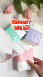 Khăn giấy rút giấy ăn gấu trúc cao cấp mềm mại và thấm hút tốt an toàn khi sử dụng 300 tờ/gói