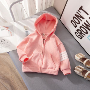 New Hooded Zip-Up Sporty Leisure Girls Sweatshirt