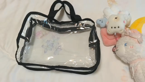 Clear Pvc Toy Storage Bags With Zipper & Labels / Large Waterproof Makeup Storage Bags / Travel Organizer Bag