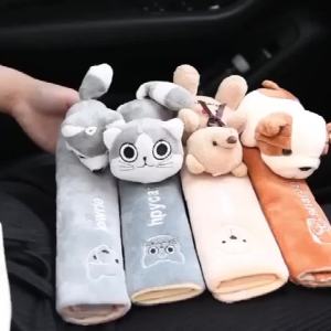 1pcs xe an toàn vành đai Bìa Pads phổ Auto PU da Vai đệm bảo vệ xe dây đeo ghế cho phụ nữ và trẻ em