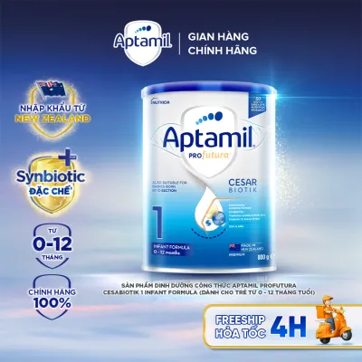 [Hỏa tốc - 0Đ] Sữa bột Aptamil Profutura Cesarbiotik New Zealand số 1 800g - SYNBIOTIC ĐẶC CHẾ