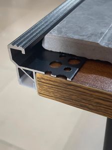 Aluminum Alloy Stair Step Lights Invisible Installation Anti-Slip No Slotting Photocell Sensing Cinema Stair Edge Lighting