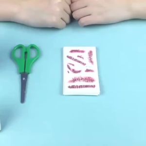 5/10pc 3D Fake Scar Tattoos Sticker Halloween Scab Bloody Makeup Body Face Realistic Wound Scary Sticker Prank Props Party Deco