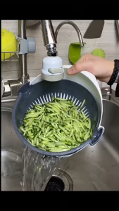 Bộ Bào Rau Của Quả Đa Năng- Cắt- Thái- Bào Sợi- Rửa Rau- Lưới Dao Sẵ Bét Dễ Thao Tác