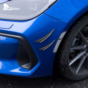 Airspeed 4pcs Real Carbon Fiber Car Body Spoiler Trim Cover For Subaru BRZ Toyota GR86 2021-2023 Car Body Spoiler Protection Strip Security Decorative Sticker Accessories