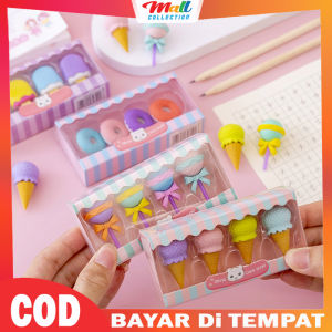 MALL - 4 in 1 Set Penghapus Pensil Buku Lucu Karakter Unik Alat Sekolah Anak ATK01