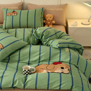 Kiss Dear | Thick Pure Cotton Flannel Bedding Set