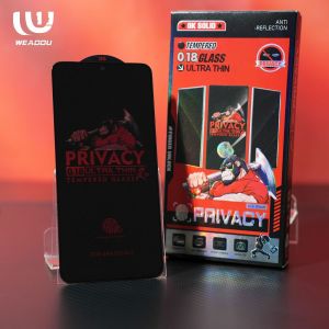 Tempered Glass Anti Spy Full lis Premium Ultra thin 0.18mm Samsung Galaxy S21 S21 Plus S22 S22 Plus S23 S23 Plus S24 S24 Plus S24 Ultra S25 S25 Plus S25 Ultra Anti Privacy Anti intip Support Fingerprint