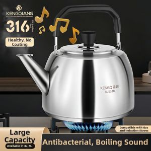 Multipurpose Food-Grade 316 Stainless Steel Whistling Kettle