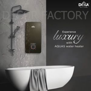 DEKA AQUAS 88TRS DEKA Aquas Series Water Heater With Rainshower DC Booster Pump Instant Heater Shower Pemanas Air Mandi