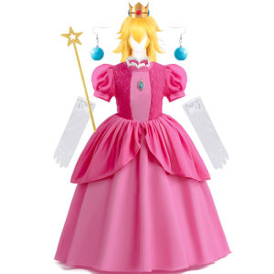 Kids Girl Princess Dress Cosplay Princess Costume Childrens Birthday Carnival Dress Girls Party Dress Performance Costume
