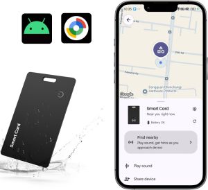 Thiết Bị Định Vị Dạng Thẻ Mỏng Sạc Lại Được Tương Thích Với Android Dùng Để Định Vị Hành Lý Hộ Chiếu - Hoạt Động Với Google Find My