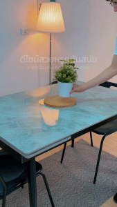 [จัดส่งพร้อมติดตั้งฟรี]โต๊ะอาหาร หรือโต๊ะประชุม ท็อปเซรามิก ขยายได้(120-180) cm**มีใบกำกับภาษี**