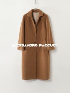 Imported Alpaca Long Trench Coat