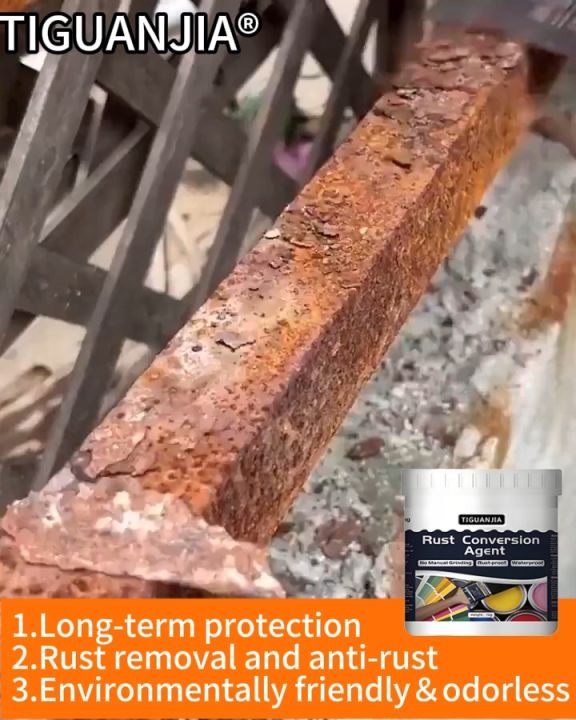 【30 seconds fast drying】1000ml anti rust paint for metal rust metal paint tma cat anti karat rust converter metal paint anti rust cat besi anti karat anti rust spray paint for metal rust converter primer anti rust primer rust converter paint 0 formaldehyd