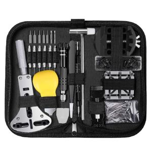 153Piece/Set Watch Opener Repair Tool Kit Clock Maintenance Hardware Tools Watch Maintenance Open Back Remove Strap Repair Kit