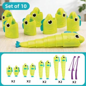 UBT | Magnetic Educational Childrens Fishing Toy Extendable Fish