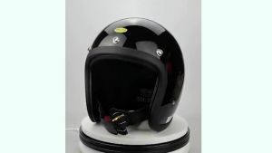 224TT&CO Vintage Motorcycle Helmet 500TX r Small shell Half Face Helmet Japan Technology Fibergl Scooter Motorbike Riding Cafe Racer Light Weight Four Seasons