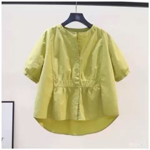 SJM KEMEJA KASUAL WANITA BAHAN KATUN POPLIN PREMIUM LENGAN PENDEK DAILY SIMPLE 8300