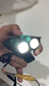 Lampu Depan Led Strob0 Flash Lampu Tembak Sorot Led Owl Cree 2 Mata 3 Mata Ultrafire Sinar Putih Flash