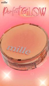 [1แถม1] Mille คุชชั่นโกลว์ Perfect Glow Skin Cover Blurring Cushion SPF50+ PA+++ และไพรเมอร์เบลอรูขุมขน คุมมัน 8g.