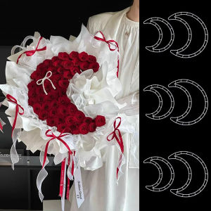 Jinyi Qixi Valentines Day Moon Bouquet Flower Arrangement Handy Gadget Plastic Heart Fixing Device Flower Shop Packaging Materials